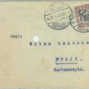 85092 - FINLAND - Postal History -   COVER with nice seals on back 1928