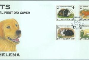 84438 - ST HELENA - Postal History - FDC COVER 1994 - PETS animals CATS DOGS