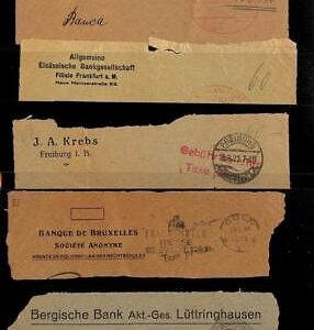 ZA1525 - GERMANY  - Postal History - Lot of 33 postmarks - Gebühr Bezahlt 1923