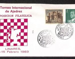 ZA0350b - SPAIN - Postal History - SPECIAL COVER - Chess - 1987