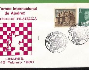 ZA0350c - SPAIN - Postal History - SPECIAL COVER - Chess - 1987