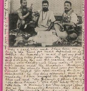 ag3819  - INDIA - VINTAGE POSTCARD - 1903 -  ETHNIC