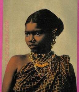 ag3646 - INDIA - VINTAGE POSTCARD - Ceylon, A Tamil girl