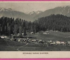 ag3674 - INDIA - VINTAGE POSTCARD - Kashmir, Gulmarg bazar - 1914