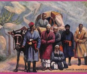 ag3775  - INDIA - VINTAGE POSTCARD  - Ladakus Border of Thibet