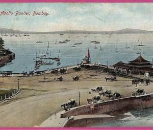 ag3837  - INDIA - VINTAGE POSTCARD - 1907 - Bombay, The Apollo Bunder