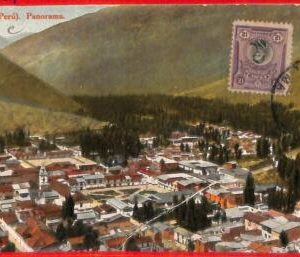 aa4037  - PERU  -  VINTAGE POSTCARD  Postal History  - TARMA 1924