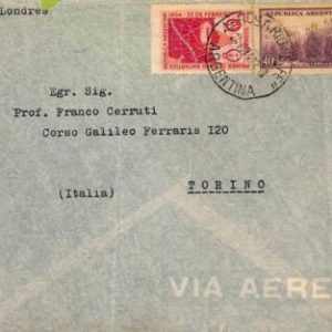 ac6422 - ARGENTINA - POSTAL HISTORY - AIRMAIL  COVER  to  ITALY  1947