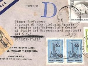 ac6445 - ARGENTINA - POSTAL HISTORY - REGISTERED Express COVER  to ITALY  1980