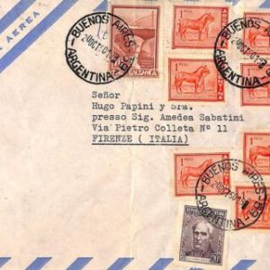 ac6443 - ARGENTINA - POSTAL HISTORY - AIRMAIL COVER to ITALY 1950