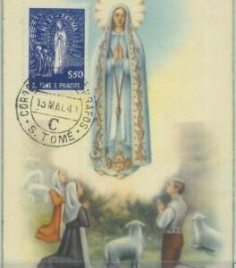 85310 - São Tomé and Príncipe - Postal History - MAXIMUM CARD - FATIMA 1942