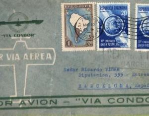 ac6467 - ARGENTINA - POSTAL HISTORY - AIRMAIL COVER  to SPAIN  1939 Via CONDOR