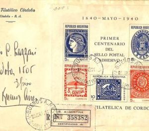 ac6473 - ARGENTINA - POSTAL HISTORY - Souvenir Sheet on REGISTERED COVER 1940