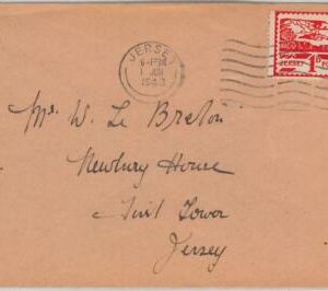 42228 - GB : JERSEY   - POSTAL HISTORY:  Michel # 4Y on FDC COVER - 1943
