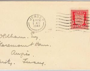 42233 - GB : JERSEY   - POSTAL HISTORY:  Michel # 2 on FDC COVER - 1941