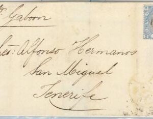 50703 - GB -  POSTAL HISTORY -  COVER to TENERIFE Canary Islands SPAIN 1880