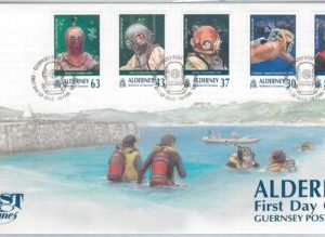 57260 - GB: ALDERNEY - POSTAL HISTORY: FDC cover 1998 - DIVING boats ships