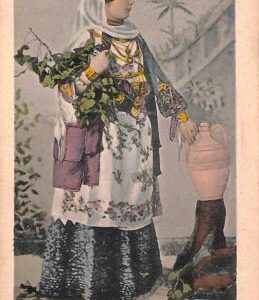 ac9116 - GREECE - VINTAGE POSTCARD - ETHNIC, Costume  SALAMIS