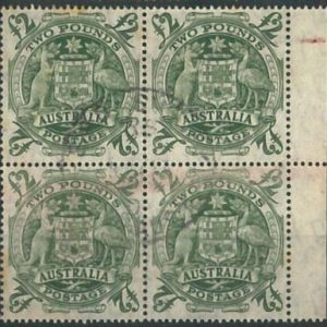 70233 - AUSTRALIA - STAMP: Stanley Gibbons # 224d BLOCK of 4  - Finely Used