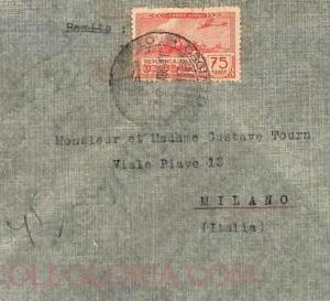 ad6426 - URUGUAY - Postal History - LATI Airmail cover to ITALY - April 1945
