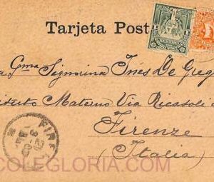 ad6423 - URUGUAY - Postal History -   POSTCARD to ITALY 1900's