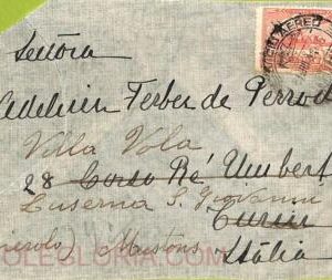 ad6436 - URUGUAY - Postal History - LATI Airmail cover to ITALY - 12.07.1941