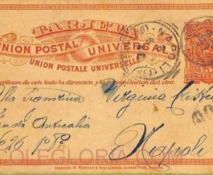 ad6444 - URUGUAY - Postal History - POSTAL STATIONERY CARD to ITALY   1897