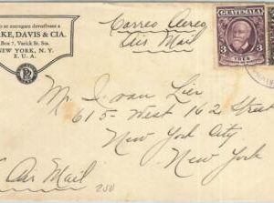 69280 - GUATEMALA - POSTAL HISTORY -   AirMail COVER to USA  1931 - TRAINS
