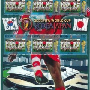 LIBERIA - Stamps M / SHEET - 2002 FIFA Football JAPAN / KOREA:   RUSSIA  team