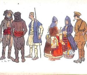 ac9150  - GREECE - VINTAGE POSTCARD - ETHNIC Illustrated HUMOUR