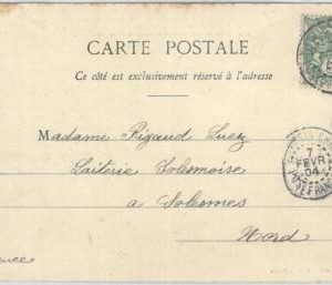 71615 - FRENCH   CHINA - Postal History - POSTCARD from TIENTSIN 1904