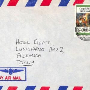 ac6502 - KUWAIT - POSTAL HISTORY -  AIRMAIL COVER to  ITALY