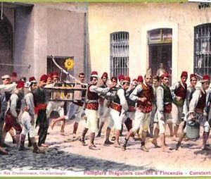 ad1524  - TURKEY - VINTAGE POSTCARD  - Constantinople - Irregular firefighters