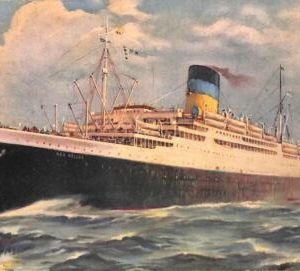 ac9125 - GREECE - VINTAGE POSTCARD - Greek Line ( Ship )