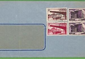 ZA1523 - GERMANY Saar - Postal History - Overprinted stamp on COVER  1957