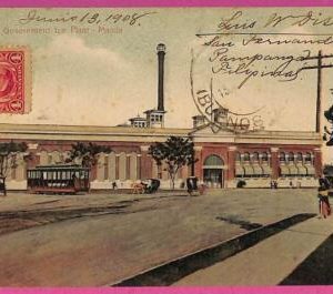 ag3618 - Philippines - VINTAGE POSTCARD - 1908 -  Manila