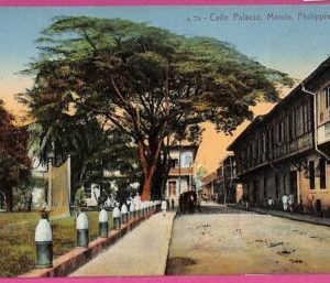 ag3617 - Philippines - VINTAGE POSTCARD - Manila, Calle Palacio