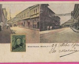 ag3611 - Philippines - VINTAGE POSTCARD - Manila, Street Scenes