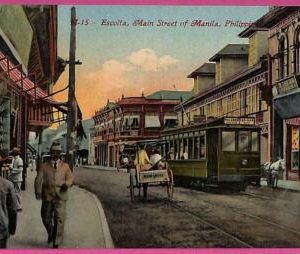 ag3625 - Philippines - VINTAGE POSTCARD - Main Street of Manila, Escolta