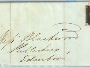 BK0660 - GB Great Brittain - POSTAL HISTORY - PENNY BLACK  on COVER October 1840