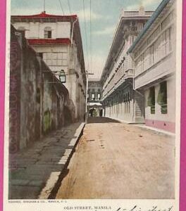 ag3598 -  Philippines - VINTAGE POSTCARD  -  Manila, Old Street