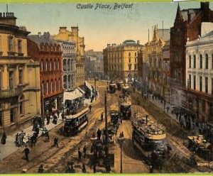 ac9196 - IRELAND - VINTAGE POSTCARD - Belfast, Castle Place - 1917