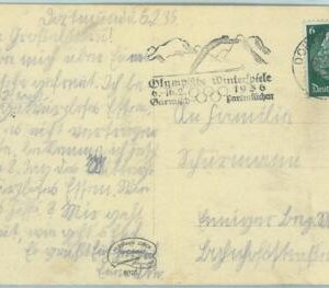 68225 - GERMANY - POSTAL HISTORY - CARD:  6.8.1936 Olympic postmark: Dortmund
