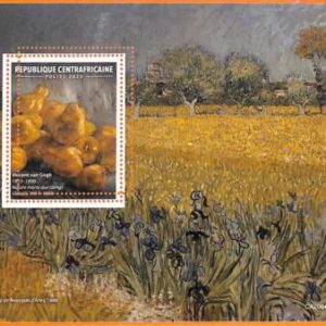 A5791 - CENTRAL AFRICAN REP - ERROR, 2021, МISPERF SOUVENIR SHEET: Van Gogh, Art