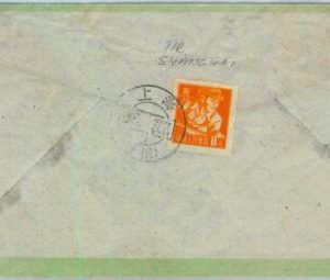 BK0495 - CHINA -  POSTAL HISTORY - SHANGHAI  edition stamp on COVER  - 1952