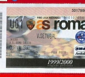 C1392 - ENTRADA ANTIGUA PARA EL PARTIDO DE FÚTBOL -1999-2000 ROMA VS SETUBAL