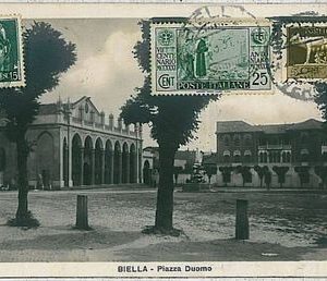 38580   CARTOLINA d'Epoca BIELLA Citta'  - PIAZZA DUOMO 1931