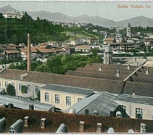 38545   CARTOLINA d'Epoca BIELLA Citta'  - PANORAMA 1911