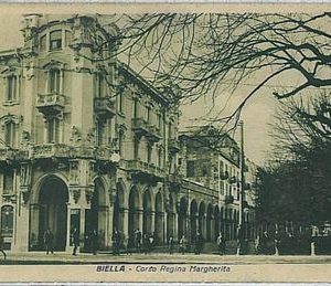 38570   CARTOLINA d'Epoca BIELLA Citta'  - CORSO REGINA MARGHERITA  1932