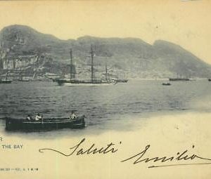 92326  - GIBRALTAR - VINTAGE   POSTCARD -  from THE BAY